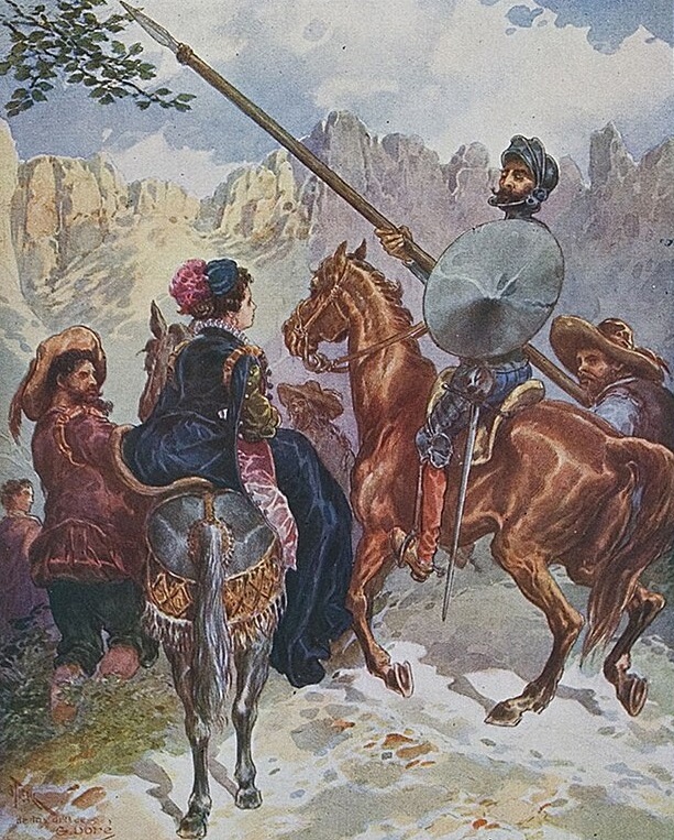 Em Dom Quixote, o protagonista - um fidalgo castelhano - perde o juízo ao se entregar à leitura desses romances, acreditando que tenham sido historicamente verdadeiros, decidindo se tornar um cavaleiro andante. 