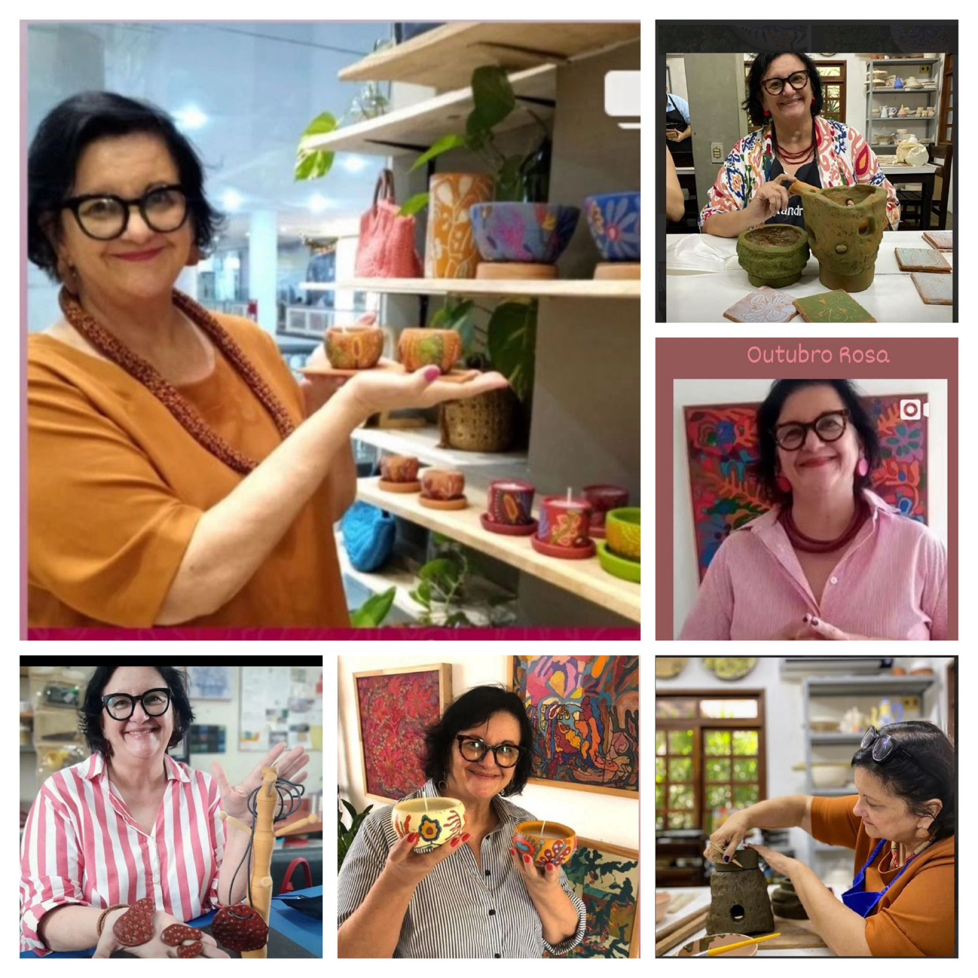 Também serão exibidas obras autorais criadas pela ceramista Giovanna Sampaio