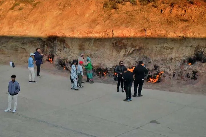 Um fenômeno impressionante que acontece em uma montanha do Azerbaijão chamou a atenção durante a exibição do programa Globo Repórter, da TV Globo.