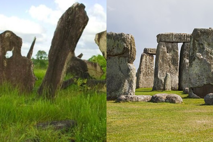 O círculo formado por 127 pedras gigantes, algumas com até 4 metros de altura, lembra o famoso Stonehenge, da Inglaterra.