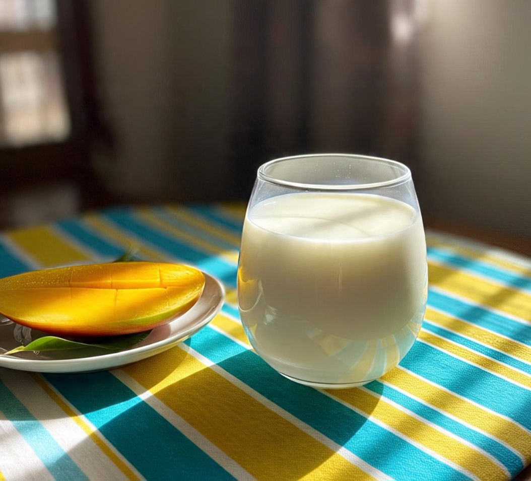 Assim como a laranja, a combinação de manga com leite também é cercada de mitos, principalmente aqui no Brasil.  Mas não há nenhum risco à saúde para pessoas saudáveis ao consumir manga com leite. Essa combinação é nutritiva e segura