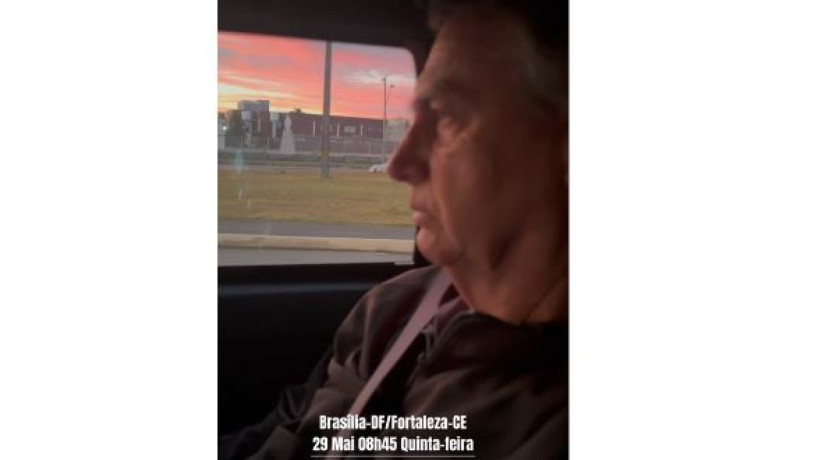 Bolsonaro embarcou de Brasília para o Ceará na manhã desta quinta-feira