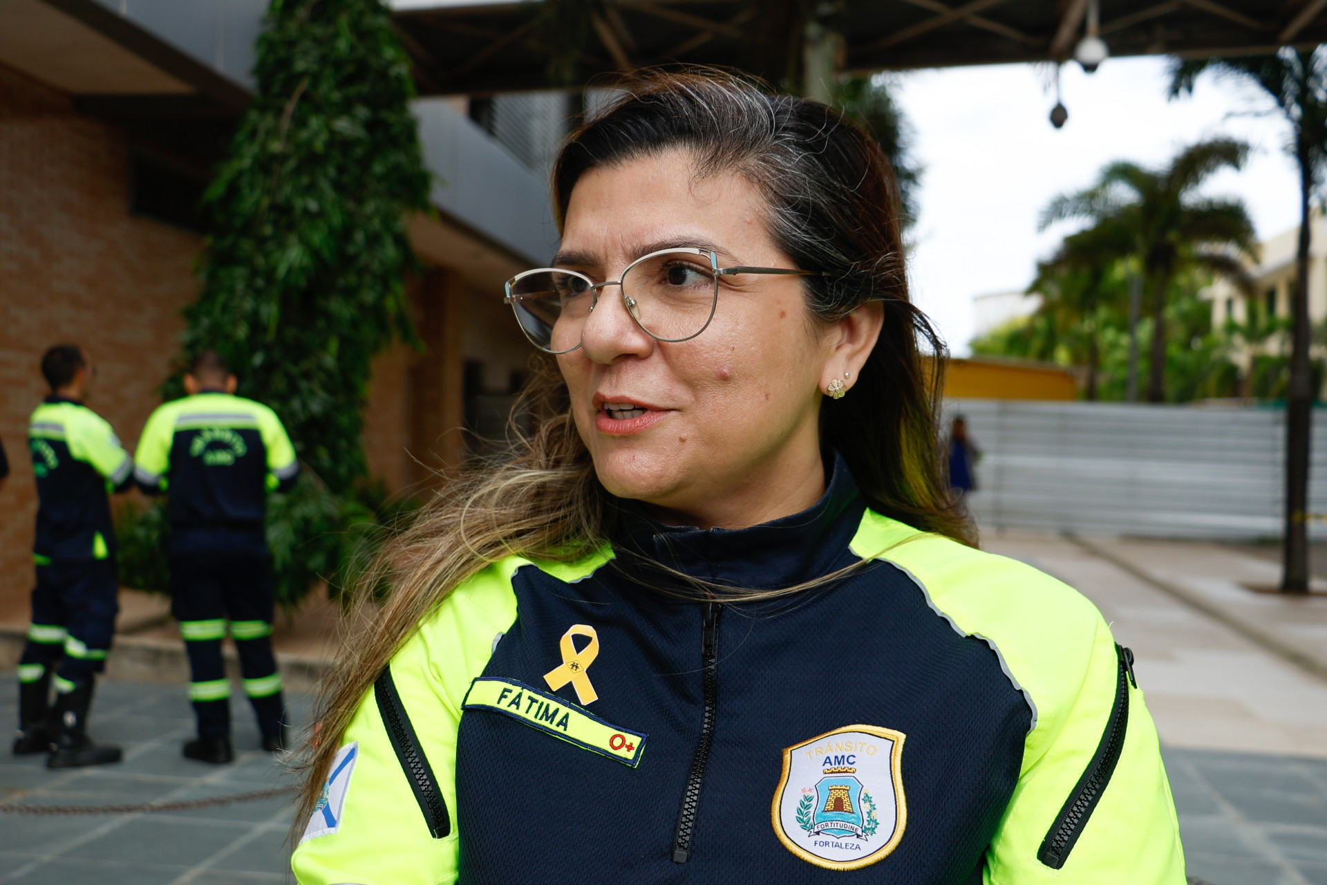 FORTALEZA, CEARÁ,  BRASIL- 29..05..2025:  Fatima Evangelista - AMC. Programação do Maio Amarelo - Autarquia Municipal de Trânsito e Cidadania (AMC) realiza ação educativa com pacientes vítimas de acidentes no Instituto Dr. José Frota (IJF).   (Daniel Galber/Especial para O POVO)