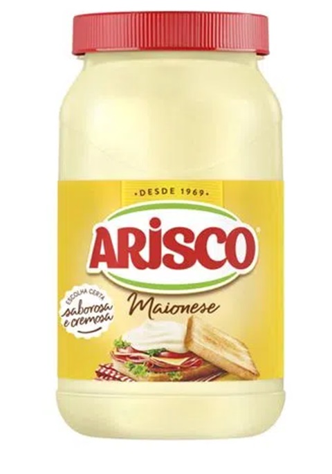 A maionese Arisco foi definida com sabor neutro, com pouca personalidade, pouco ácido e um tanto gorduroso. Textura muito fluida e aparência opaca.