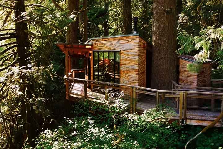 Essas casas costumam ter vistas panorâmicas e são muito procuradas por seu aspecto único e por estarem em ambientes naturais.