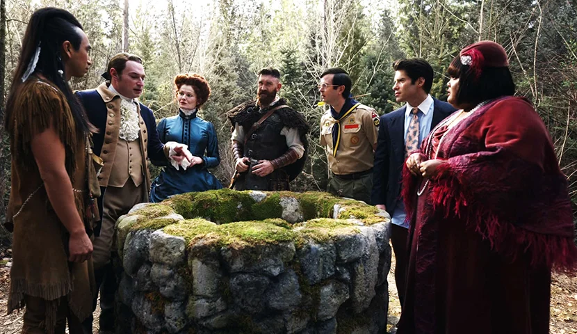 Entre os destaques do elenco estão Brandon Scott Jones como Isaac, um aristocrata da Guerra de Independência; Danielle Pinnock como Alberta, uma cantora de jazz dos anos 1920; Richie Moriarty como Pete, um escoteiro sempre otimista; e Devan Chandler Long como Thorfinn, um viking barulhento e... sensível.