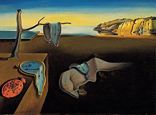 O quadro Persistência da Memória também se refere a imagens oníricas. Dalí levou 2 horas para pintar a maior parte da obra e, ao mostrar para a esposa, ela disse que ninguém poderia esquecer (a pintura) após vê-la. Dalí não gostava de formigas e só as retratava simbolizando putrefação (as formigas estão num relógio, no canto).  