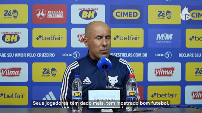 Jardim analisa evolução e fala sobre objetivos do Cruzeiro
