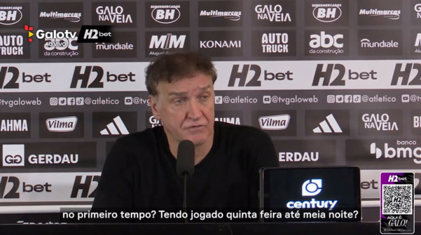 Cuca explica Hulk no banco e estratégia por trás da decisão