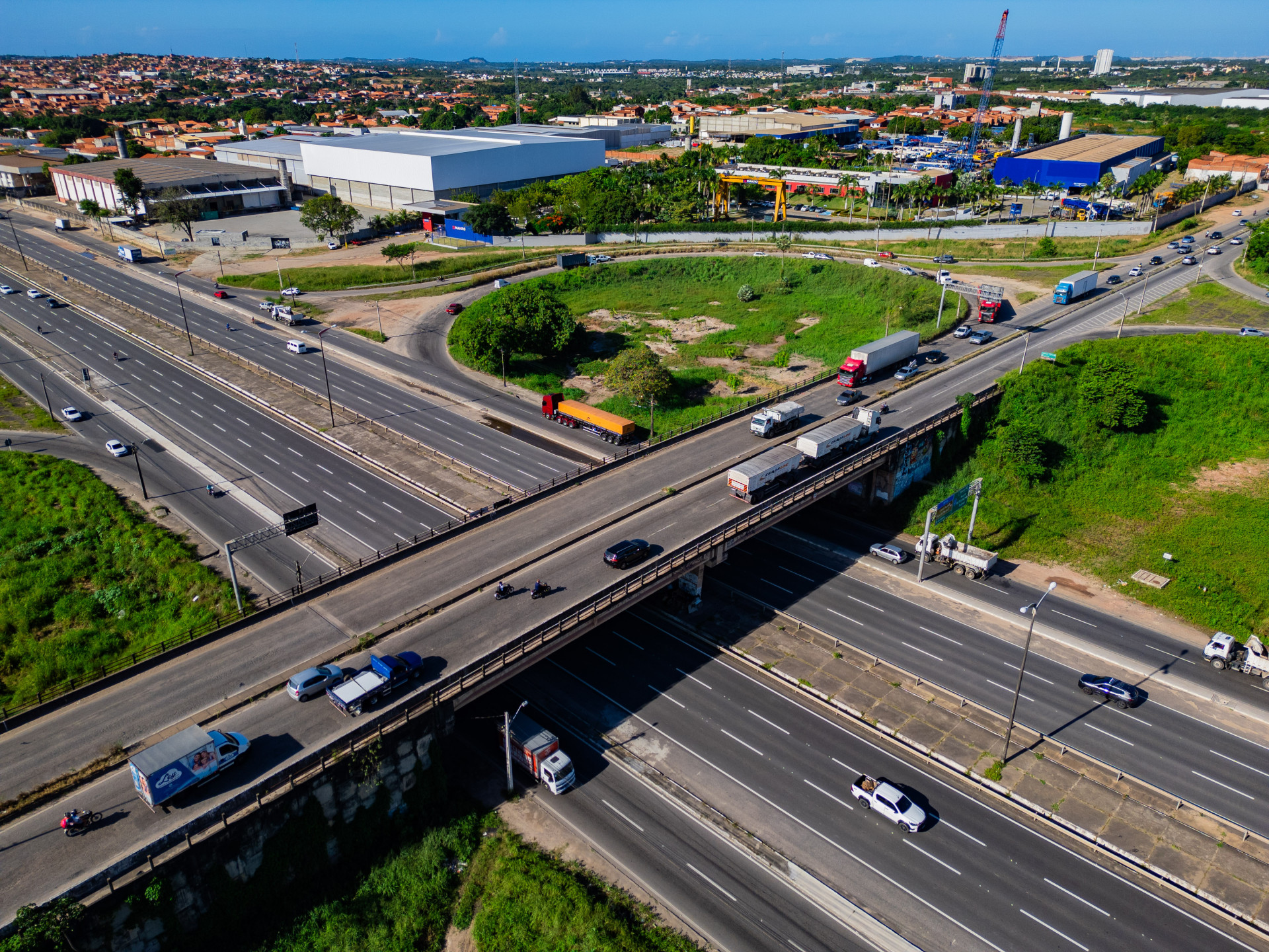 Fortaleza, CE, BR  02.06.29 Ampliação do Viaduto do Anel Viário na BR 116 (Fco Fontenele/O POVO) (Foto: FCO FONTENELE)