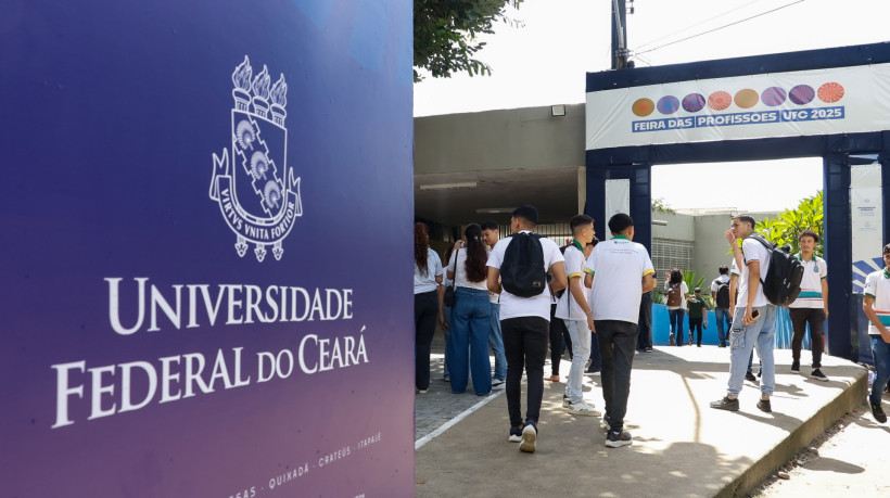 FORTALEZA, CEARÁ,  BRASIL- 03.06..2025:  Universidade Federal do Ceará (UFC) se prepara para o encontro anual mais esperado por estudantes do ensino médio e universitários: a Feira das Profissões UFC.  (Daniel Galber/Especial para O POVO