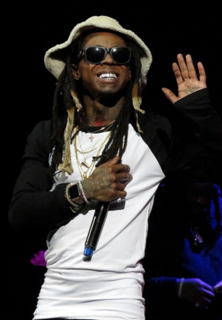 7º lugar: Lil Wayne - Nascido em 27/09/1982 em Nova Orleans, na Louisiana (EUA). Sua carreira começou em 1991. 