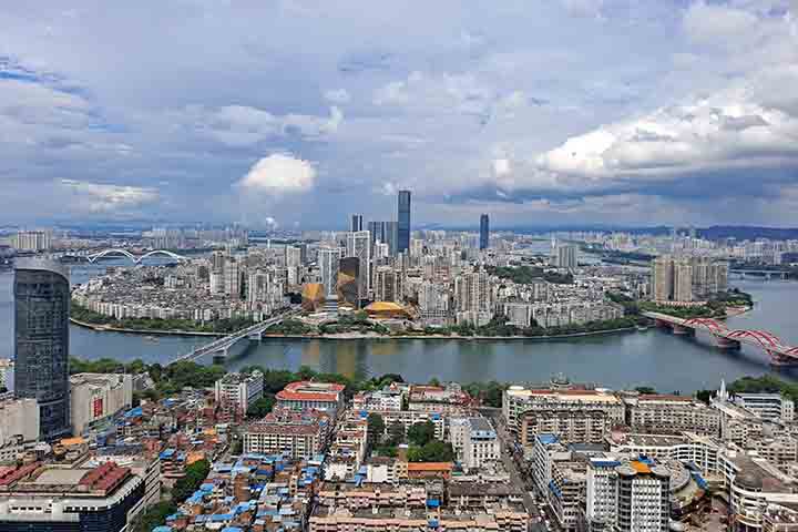 O projeto do município verde, iniciado em 2020, contou com financiamento do setor de planejamento urbano da cidade chinesa.
