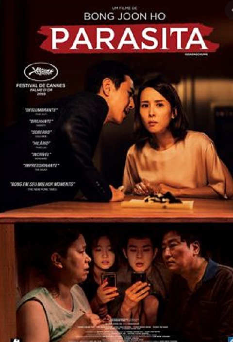 Parasita - Maior fenômeno do cinema sul-coreno em nível internacional, o filme conquistou quatro estatuetas do Oscar em 2020: Melhor Filme, Melhor Direção, Melhor Roteiro Original e Melhor Filme Internacional.