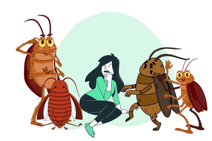 Muitas pessoas têm fobia de baratas, conhecida como katsaridafobia. O medo pode estar relacionado ao comportamento imprevisível do inseto e sua associação com sujeira e doenças.
