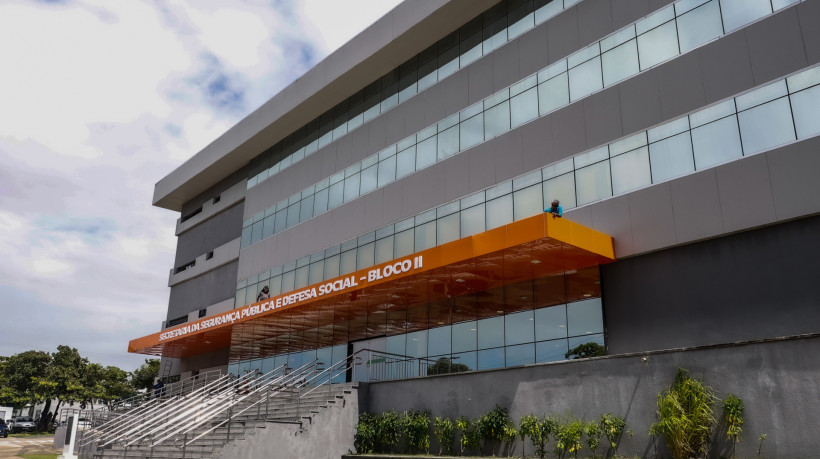 FORTALEZA, CEARÁ,  BRASIL- 05.06..2025:Fachada da Secretaria de Segurança Pública e Defesa Social - Bloco II. Entrevista com secretário da segurança pública e defesa social, Roberto Sá, Centro Integrado de Segurança Pública (CISP)   (Daniel Galber/Especial para O POVO