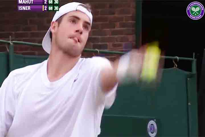 O jogo acumulou recordes, entre eles o de maior número de aces (pontos direto de saque). Foram 216 pontos obtidos dessa maneira - 113 para Isner e 103 de Mahmut.

