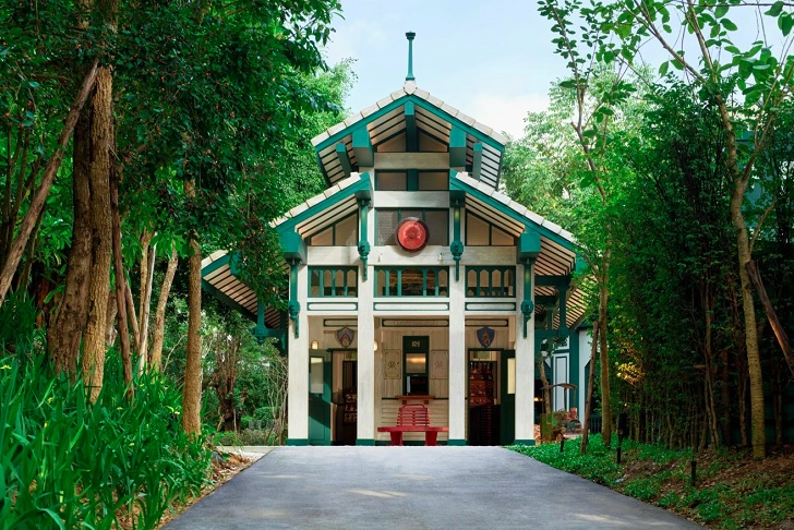 Toda a arquitetura e design do lugar fazem com que os hóspedes façam uma viagem ao passado, desde o momento em que entram pela recepção.