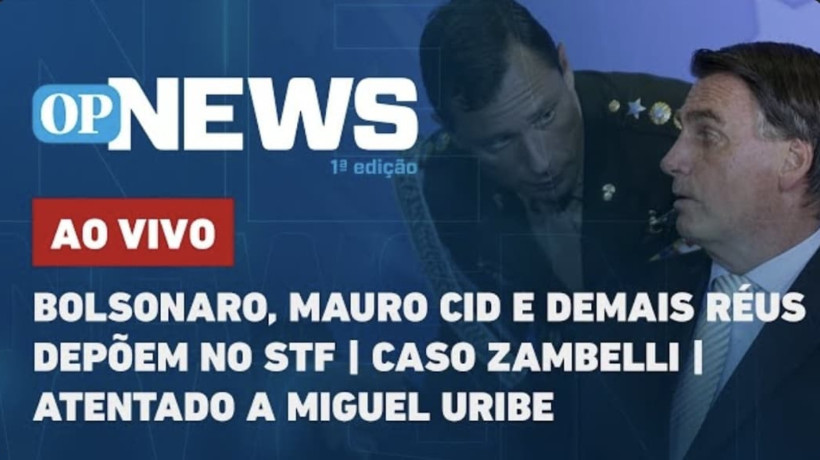 Bolsonaro, Mauro Cid e demais réus depõem no STF; caso Zambelli; atentado a Miguel Uribe