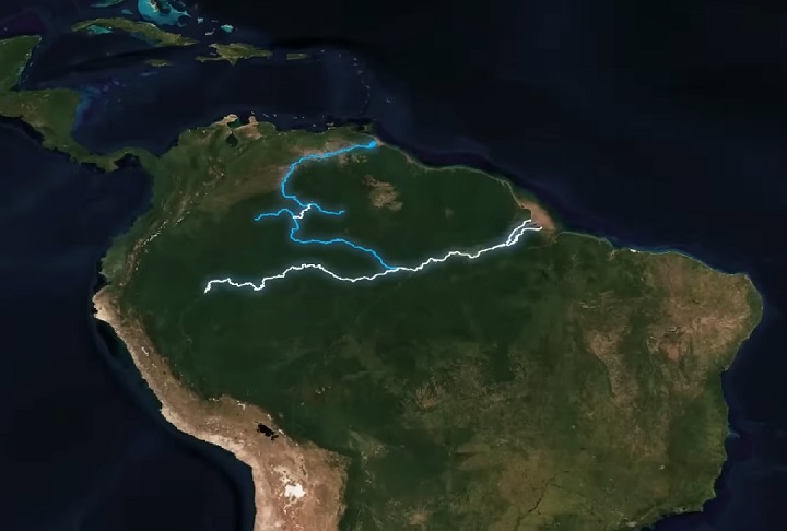 A região conhecida como Guiana ou Ilha das Guianas é uma área continental no nordeste da América do Sul, banhada pelo Oceano Atlântico. 