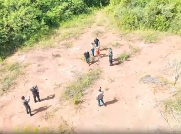 Drone e helicóptero reforçaram as buscas por preso que evadiu-se da Unidade Prisional Professor Olavo Oliveira II (UPPOO II) na manhã desta terça-feira, 10, em Itaitinga 