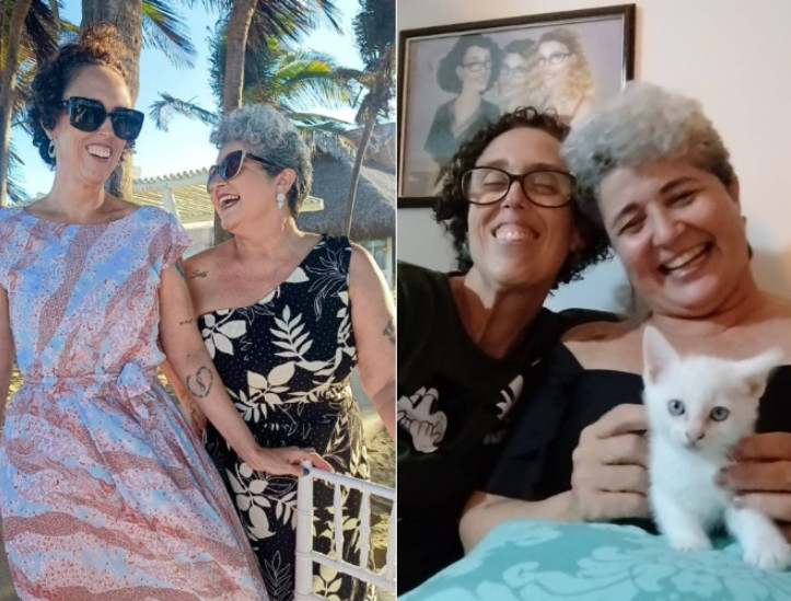 Mariana tem dois filhos, que moram com ela e Adriana na casa que as duas compraram pouco tempo após começarem a namorar