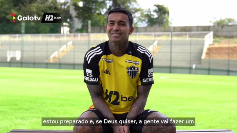 Pronto para estrear pelo Galo, Dudu projeta jogo contra Inter