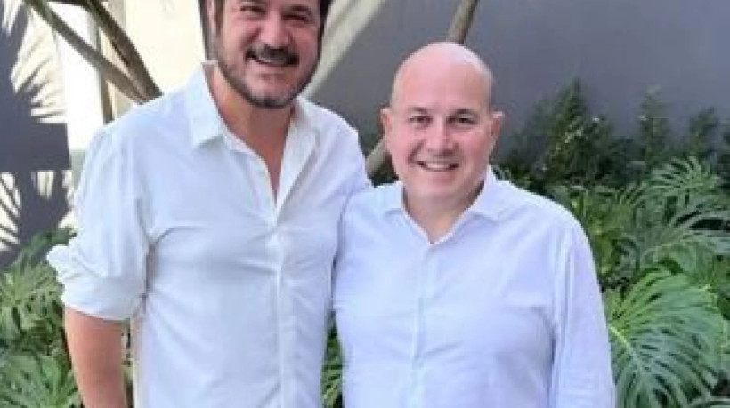 Roberto Cláudio ao lado de Antônio Rueda, presidente nacional do União Brasil 