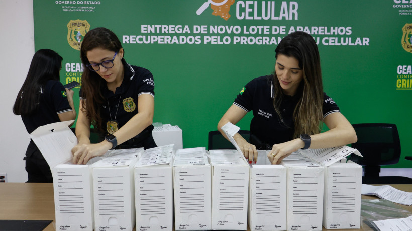 O programa Meu Celular, do Governo do Cear&aacute;, atua na recupera&ccedil;&atilde;o de aparelhos roubados e furtados 