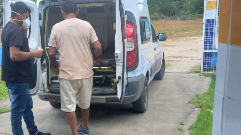 José Melo Batista, suspeito de matar e decapitar Lorena Gaspar Ferreira, de 18 anos, foi socorrido a uma unidade hospitalar após ser espancado por moradores