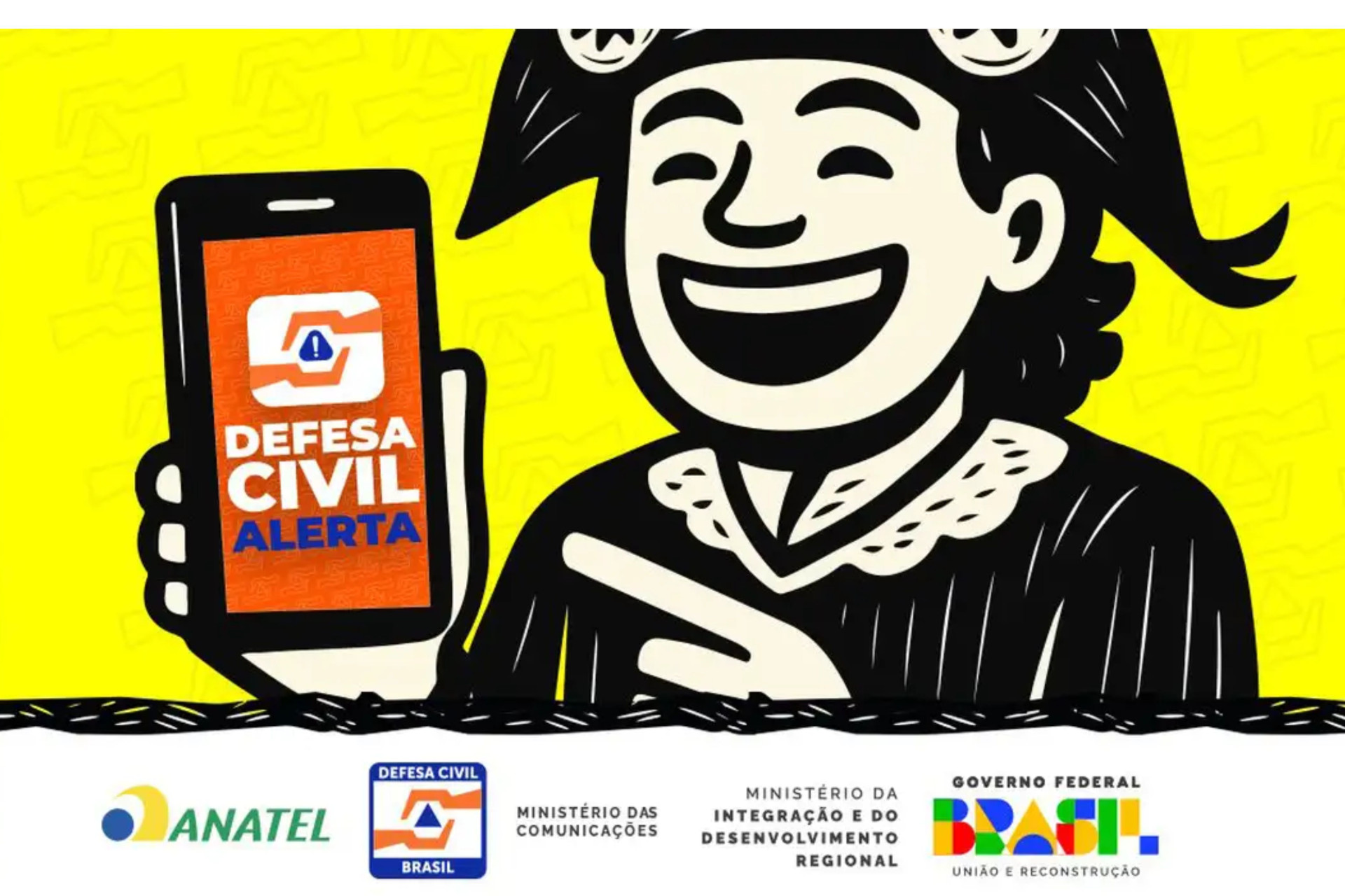 Alerta da Defesa Civil será enviado neste sábado, 14