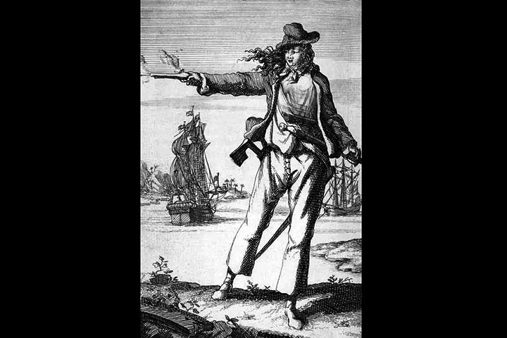 ANNE BONNY  - Atuou no Caribe e nas Bahamas entre 1719 e 1720. É uma das poucas mulheres piratas reconhecidas. Marcante por sua coragem e determinação, seu destino após a captura é incerto, e a data de sua morte e idade permanecem desconhecidas.