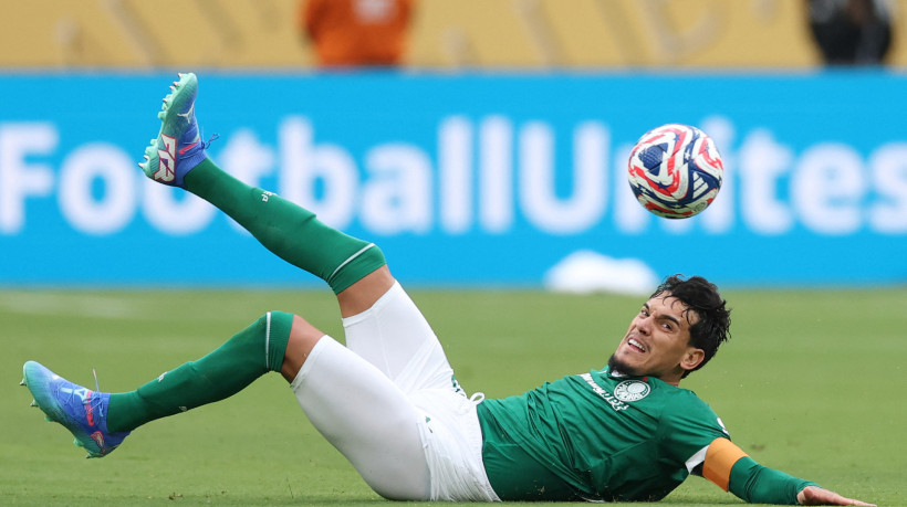 Zagueiro Gustavo Gómez marcou um dos gols da vitória Palmeiras sobre o River Plate