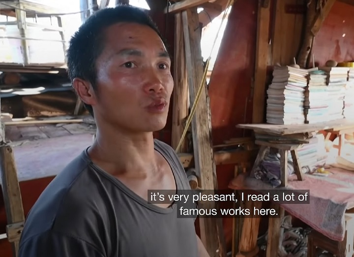 Quando estou lá em cima, tenho a impressão de ser um nômade. As pessoas costumam dizer que é perigoso e que deveria ser demolido, mas nunca permitirei que ninguém o destrua, afirma o chinês.