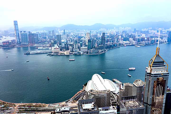 O território de Hong Kong é pequeno e possui um elevado grau de modificação da paisagem natural. É formado por um terreno montanhoso, disposto sobre várias planícies de inundação, que possuem vegetação modificada. 