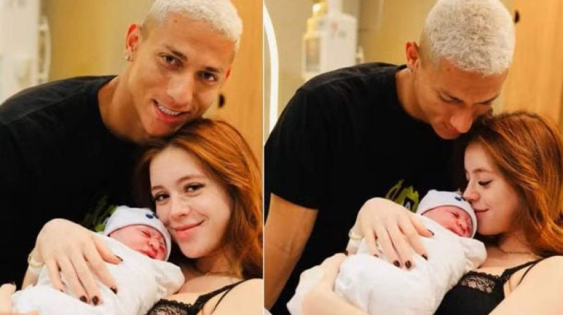 Jogador revelou o rostinho de seu primogênito nas redes sociais junto à publicação de nascimento do primeiro filho do casal