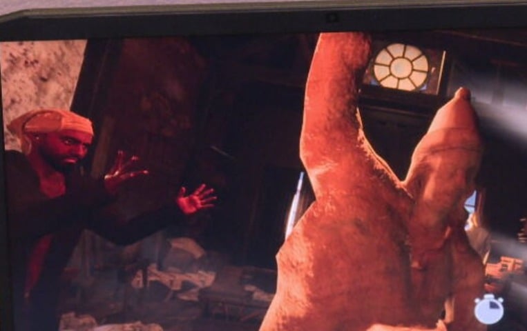 Em uma experiência de 15 minutos, passando por três estações, o público foi apresentado às obras de Aleijadinho pelo próprio artista. Isso graças ao uso de óculos de realidade virtual.