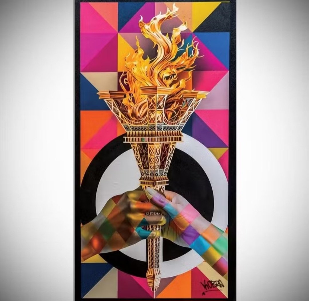 Nas Olimpíadas de 2024 em Paris ele criou uma marca em que a Torre Eiffel invertida virou um troféu. 