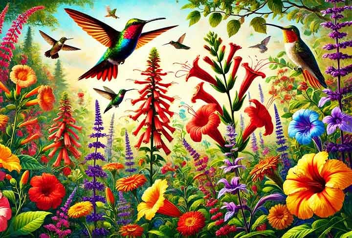 Na Natureza existem flores que atraem os beija-flores com maior frequência, sendo as preferidas dessas belas aves. Saiba quais são as flores e por quê.