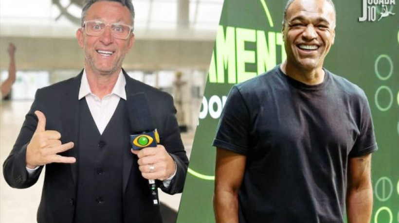 Apresentador retruca fala do comentarista da Globo e diz que foi responsável pela permanência e saída do ex-jogador de seu programa na Band