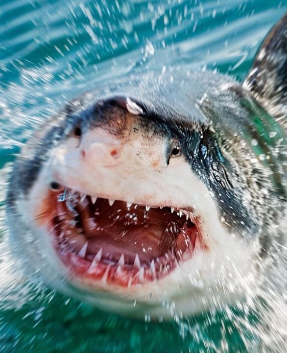 “Tubarões-brancos são extremamente competitivos. Se você se aproxima da presa dele, ele larga o peixe para confrontar você”, esclareceu.