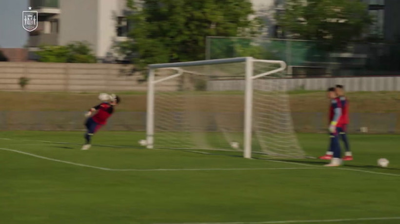 Espanha treina finalizações antes do duelo contra a Inglaterra na Euro Sub-21