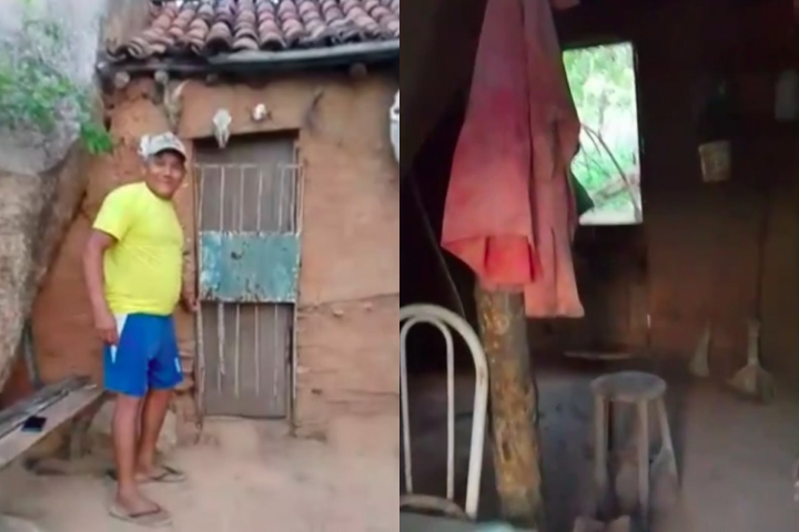 O agricultor Valdir Magalhães, de 58 anos, ergueu a construção há cerca de quatro anos para guardar ferramentas e servir como local de descanso próximo à roça onde trabalha.