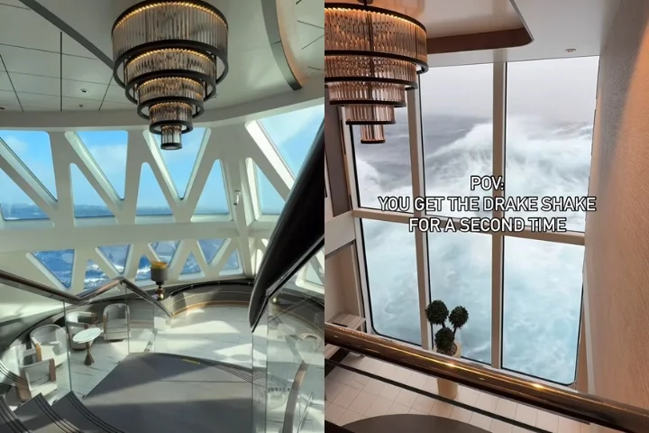 Um vídeo circulou recentemente pelas redes sociais mostrando passageiros de um cruzeiro apavorados ao verem ondas gigantes atingindo o navio em alto mar. O FLIPAR mostrou e republica para quem não viu. 