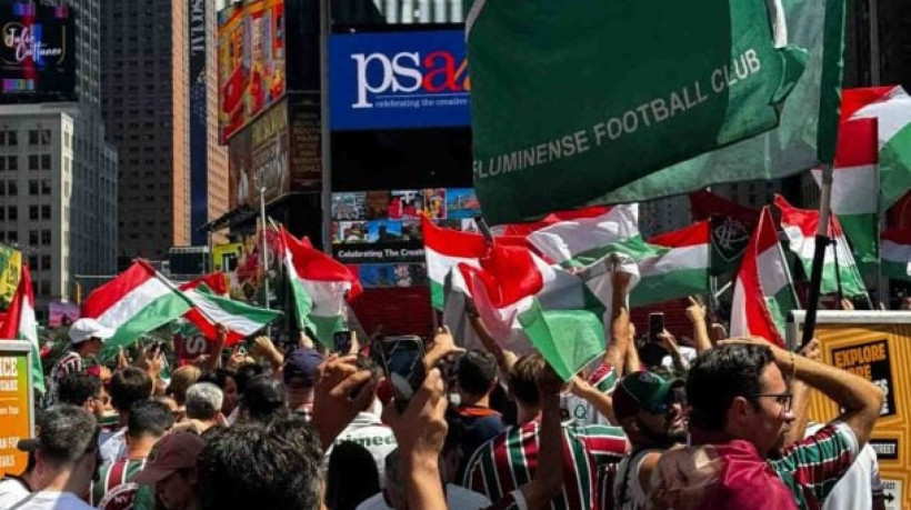 Tricolores fazem grande festa em ponto turístico dos Estados Unidos, antes de segunda partida no Super Mundial de Clubes