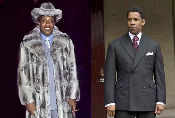 #5 - Frank Lucas - O mafioso, que traficava drogas diretamente do sudeste asiático, foi interpretado por Denzel Washington no filme “O Gângster” (2007), dirigido por Ridley Scott. 