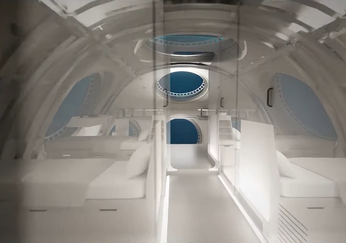 Chamado de Sentinel, o projeto tem o intuito de fornecer um habitat subaquático que oferece espaços individuais com quartos, chuveiros e banheiros, áreas de trabalho, locais sociais e de refeições, além de salas dedicadas à pesquisa. 