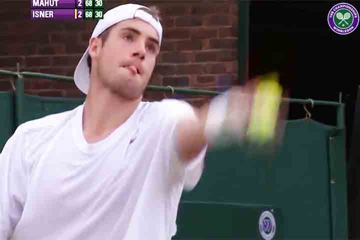 O jogo acumulou recordes, entre eles o de maior número de aces (pontos direto de saque). Foram 216 pontos obtidos dessa maneira - 113 para Isner e 103 de Mahmut.

