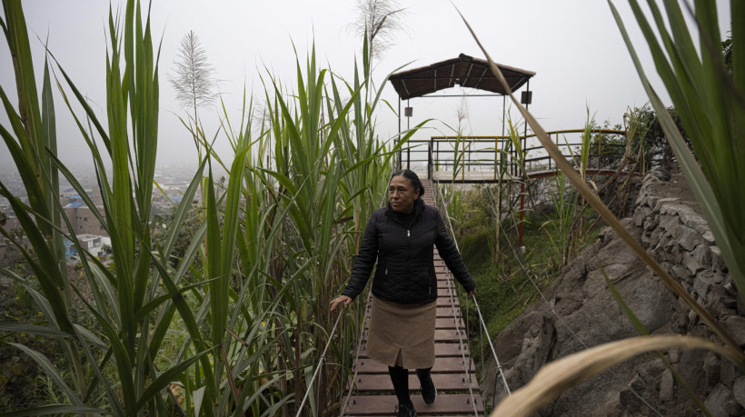 Esther Escobar Rodríguez caminha por 