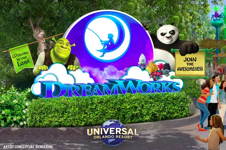 O parque da Universal Studios, em Orlando, tem uma área inaugurada recentemente que é mais uma atração para os visitantes: a DreamWorks Land